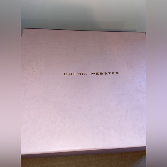 Sophia Webster Evangeline White & Rose Gold High Heel Sandals, size 8.5 - Picture 8 of 9